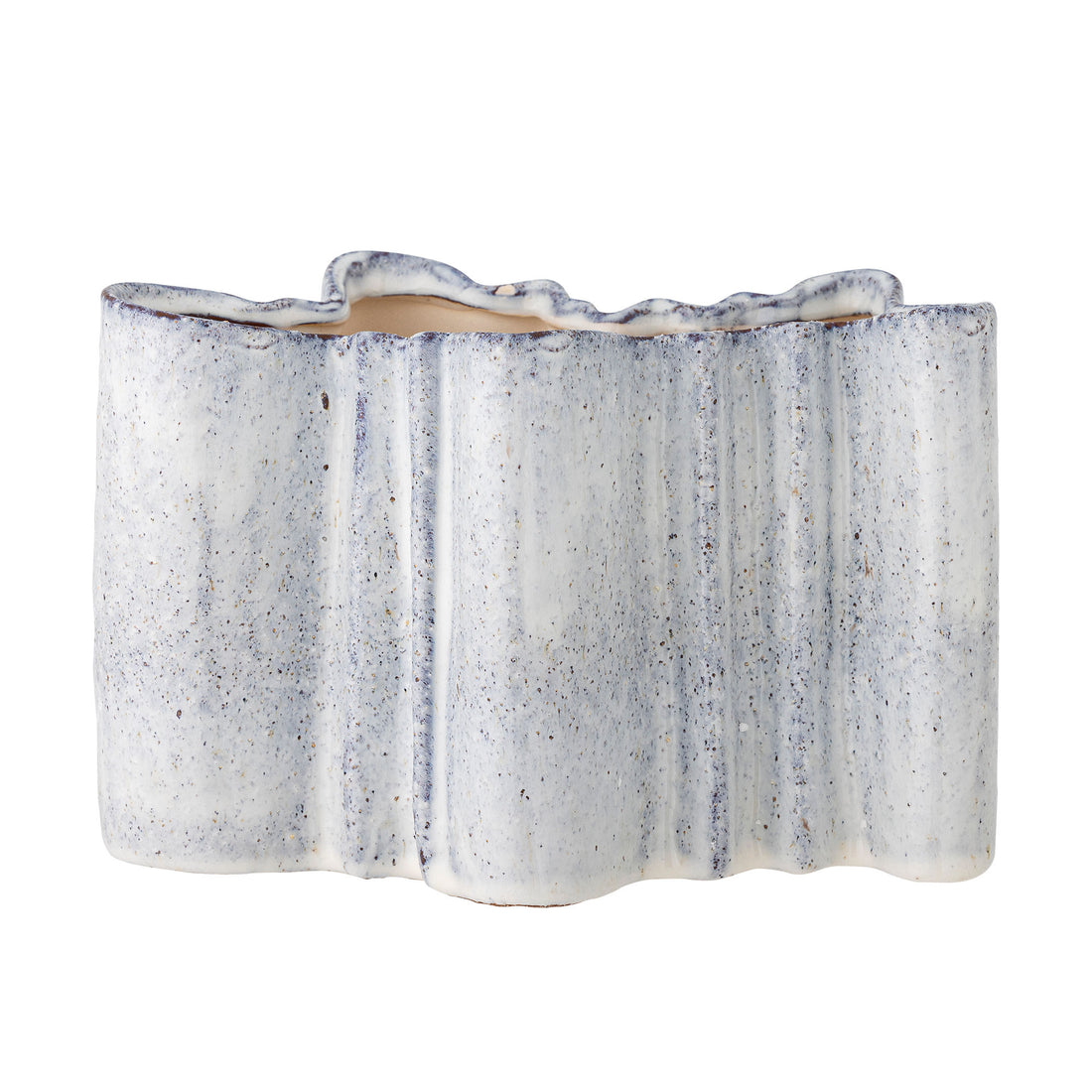 Bloomingville Lindae Vase, Blau, Steinzeug