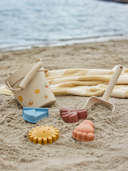 Bloomingville Mini Agnes Strand und Sandkass Spielzeug, Natur, Silikon