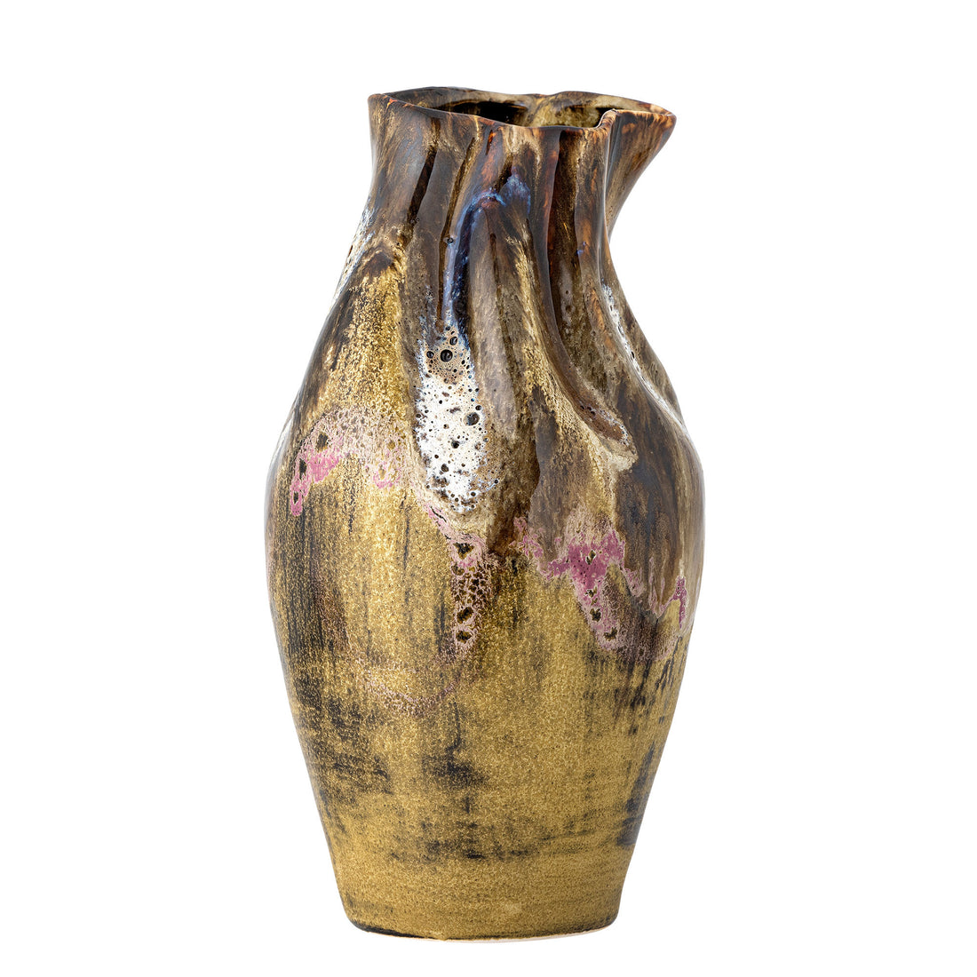 Bloomingville Benoit Vase, Brown, Steinzeug