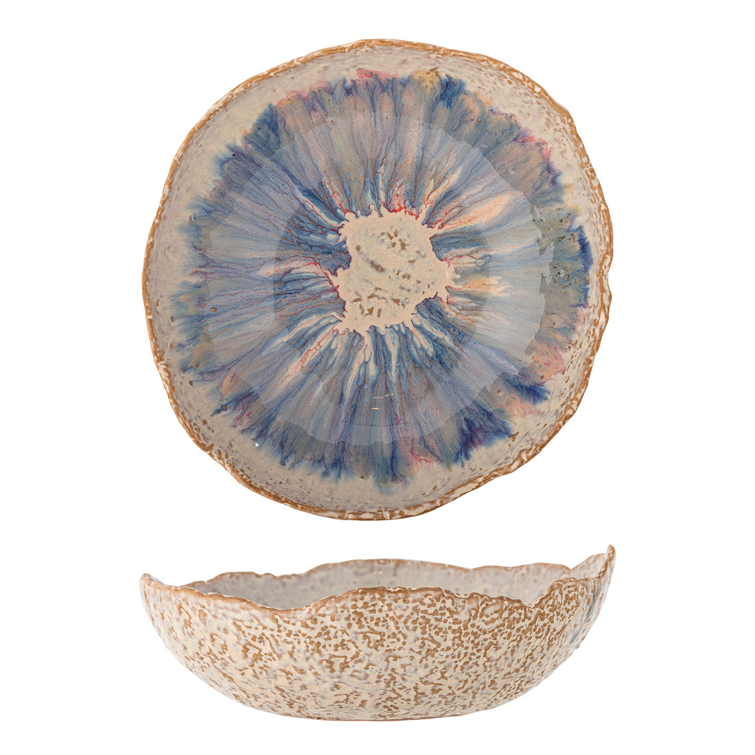 Bloomingville Amalia Bowl, Blau, Steinzeug