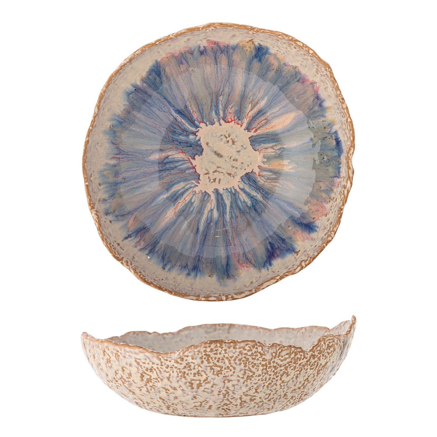 Bloomingville Amalia Bowl, Blau, Steinzeug