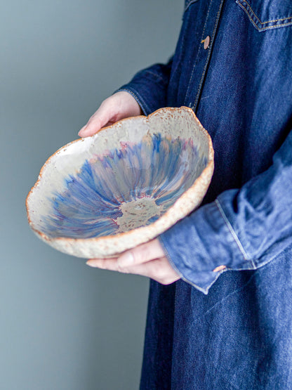 Bloomingville Amalia Bowl, Blau, Steinzeug