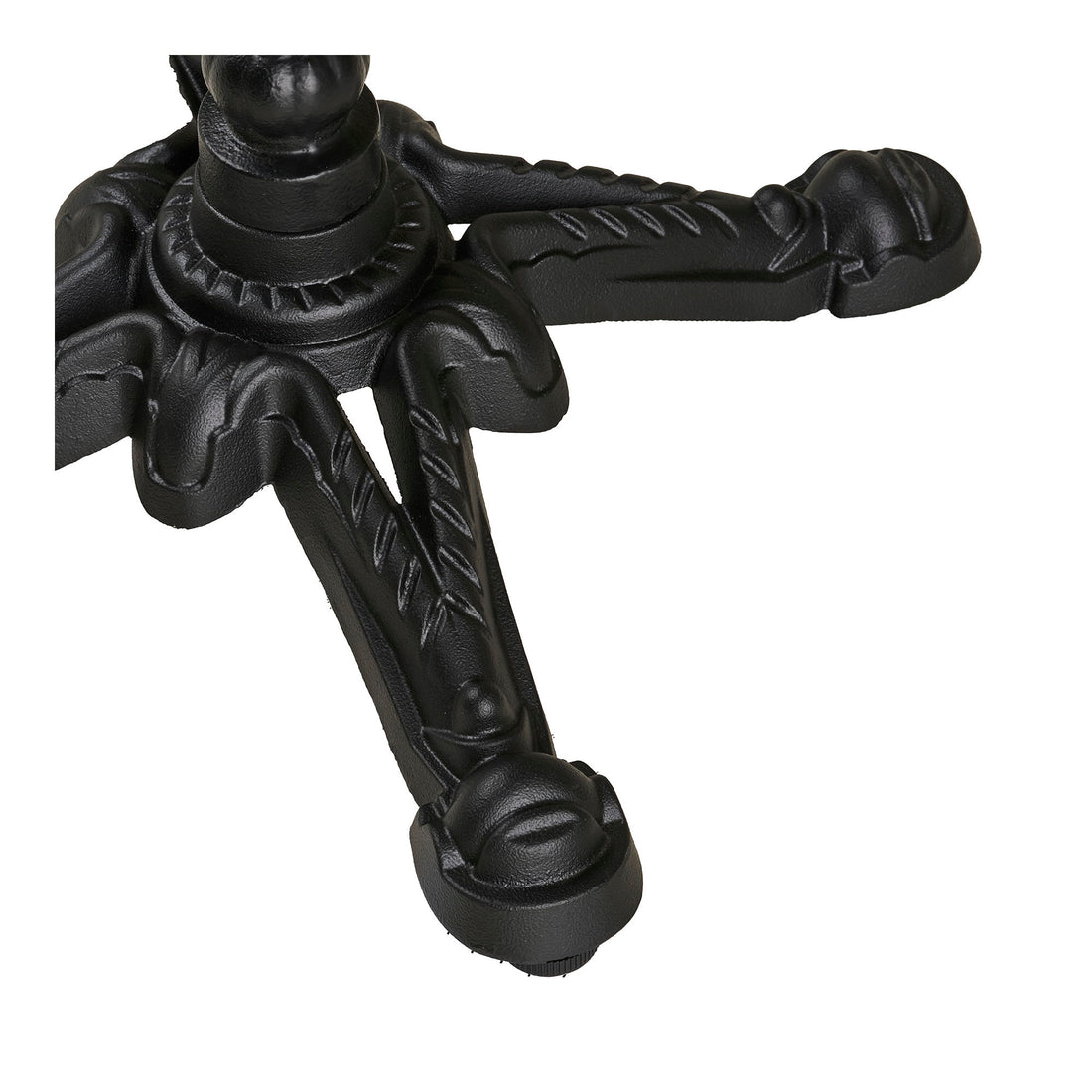 Cafétisch - Cafétisch, Marmor -Look -Arbeitsplatte, dunkelgrau, schwarze Beine, Aluminium 60x60x73 cm