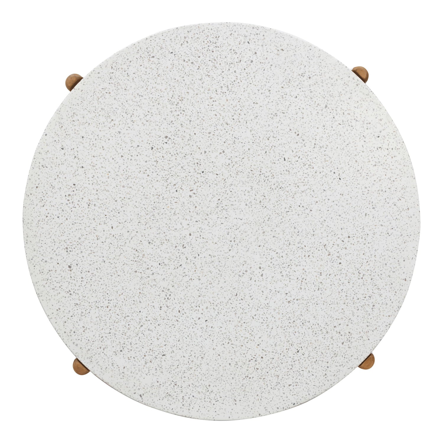 Couchtisch, Akazie/Terazzo, Natur&lt;br&gt;Ø84,5x38,5 cm