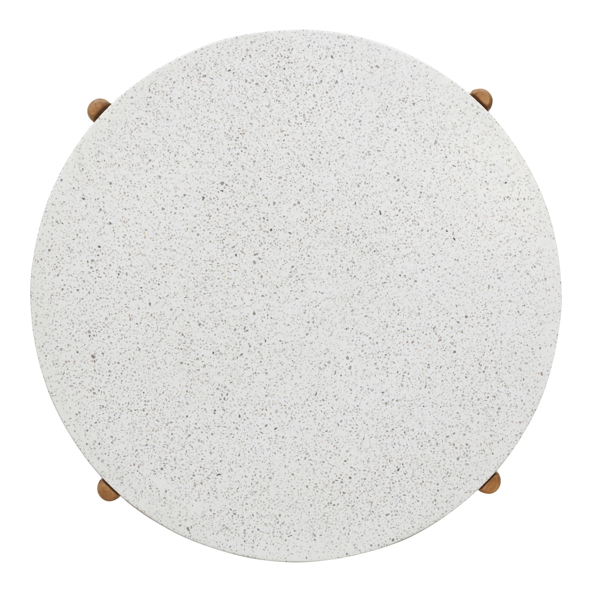 Couchtisch, Akazie/Terazzo, Natur&lt;br&gt;Ø84,5x38,5 cm