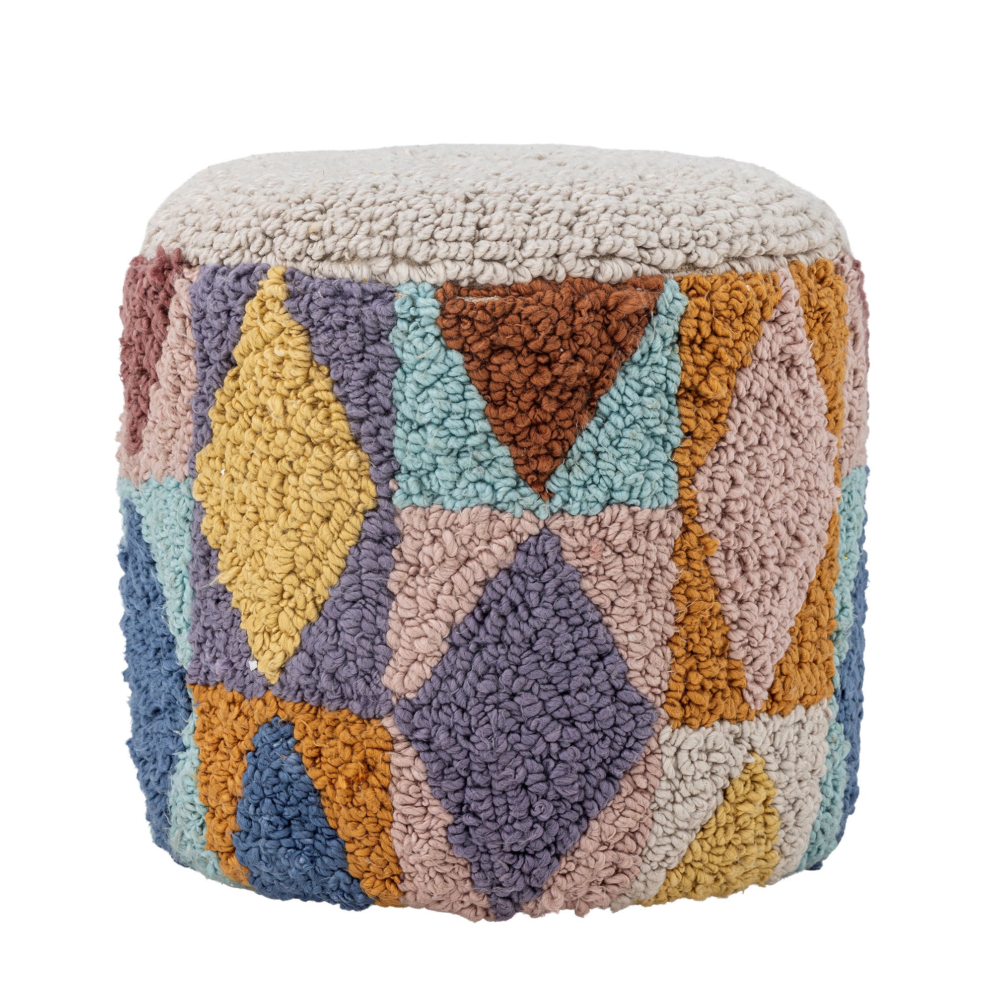 Bloomingville Mini Miaki PUF, Grau, Baumwolle