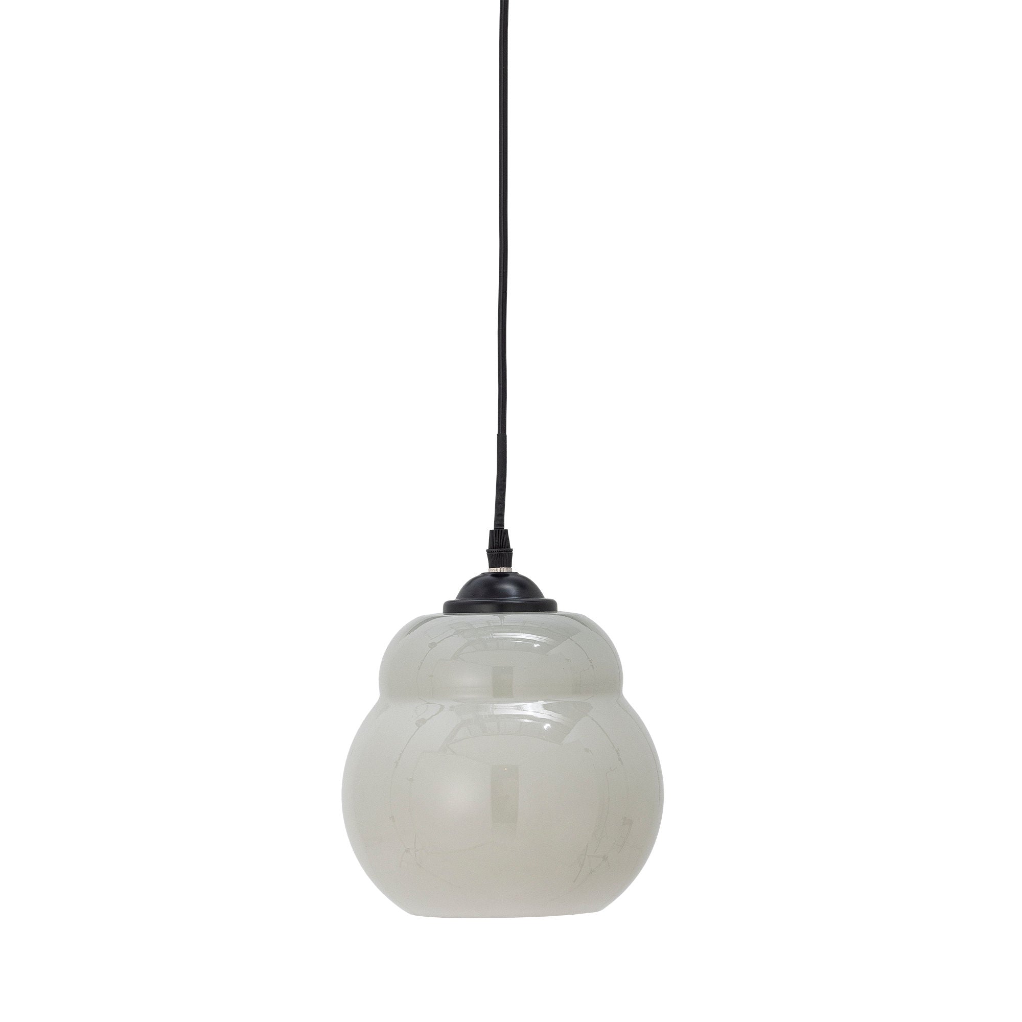 Bloomingville Motella Anhänger, grau, Glas