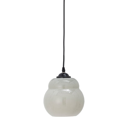 Bloomingville Motella Anhänger, grau, Glas