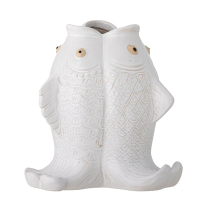 Kreative Sammlung Fili Vase, Weiß, Steinzeug