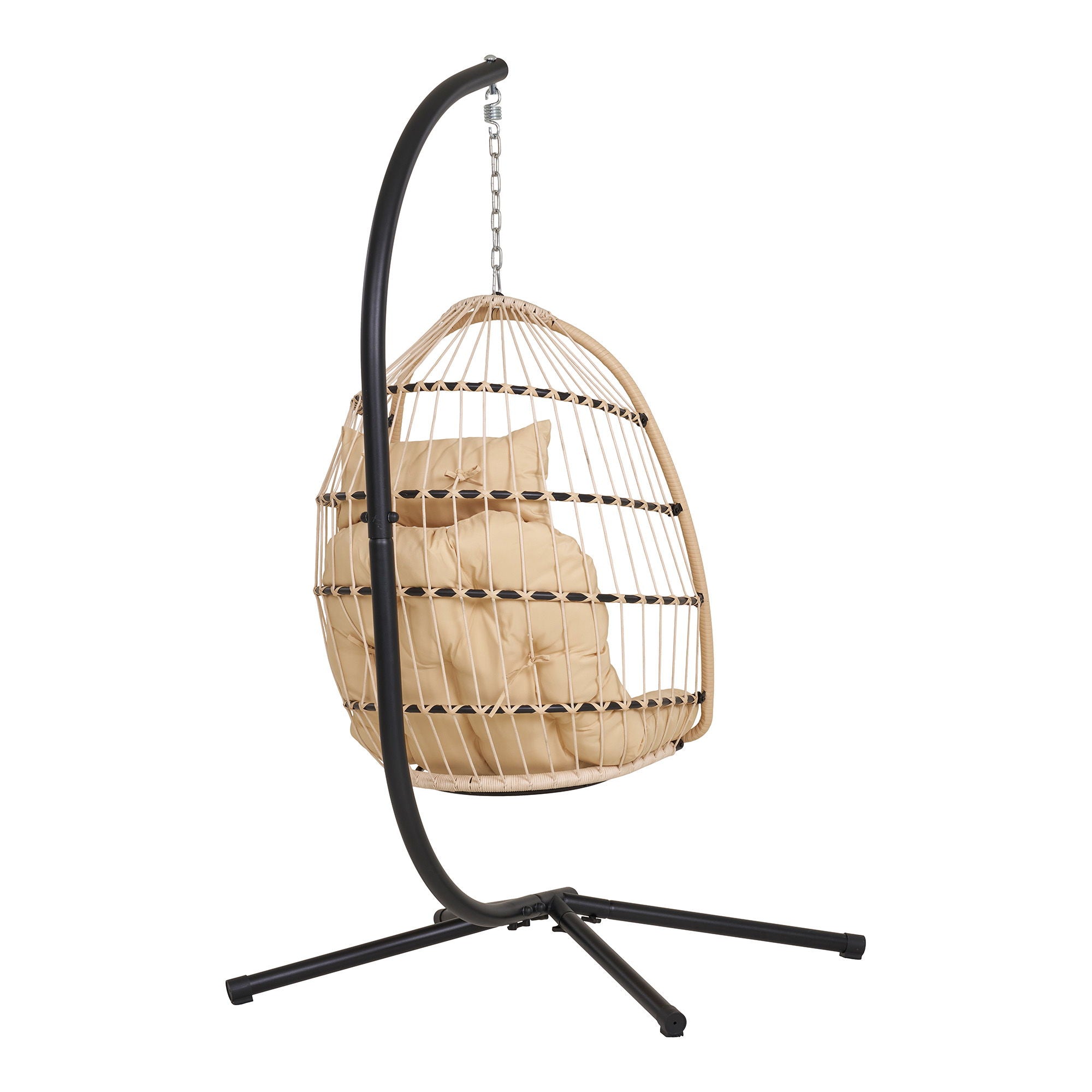Hanging Stuhl, Stahlständer, faltbarer Sitz, inkl.