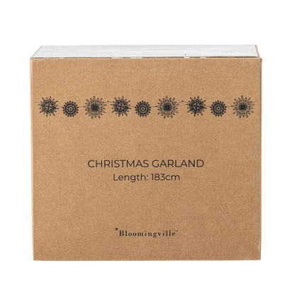 Bloomingville Bellac Girlands, Weiß, FSC® -Mix, Papier