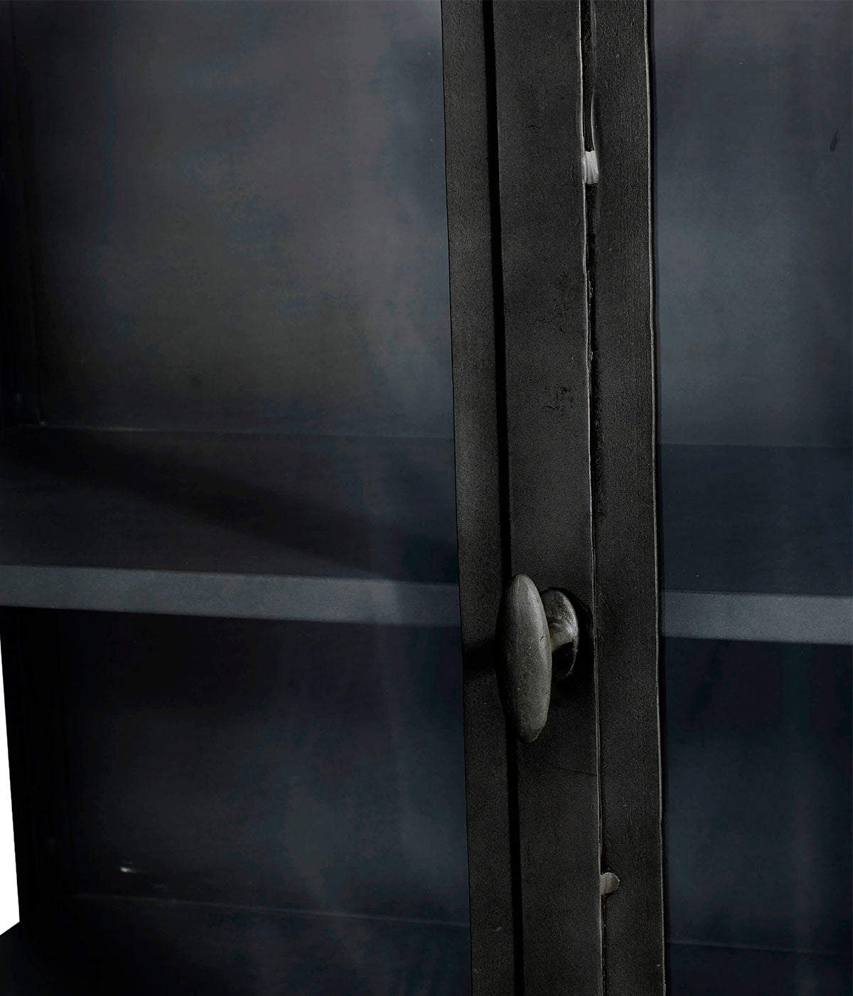 MUUBS - Glasskab - 2 døre New York - Sort Jern - B100xD45xH200 cm - Muubs - DesignGaragen.dk