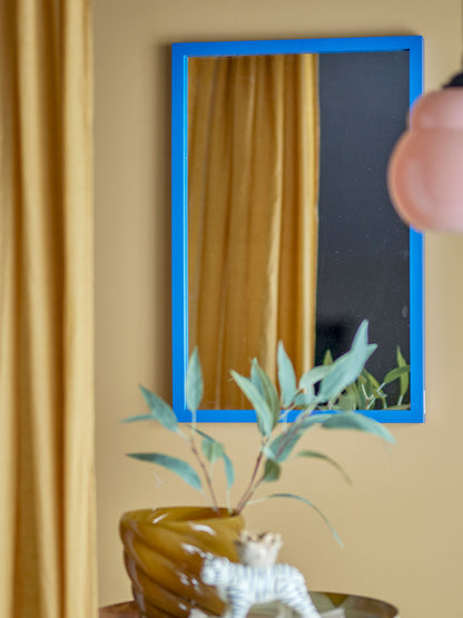 Bloomingville Atle Wall Mirror, Blau, MDF