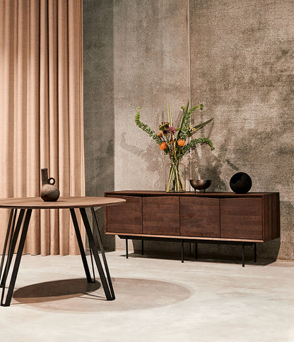 Muubs - Stehlampenkruste - Matte schwarzer Lavastein - Ø22xh21 cm