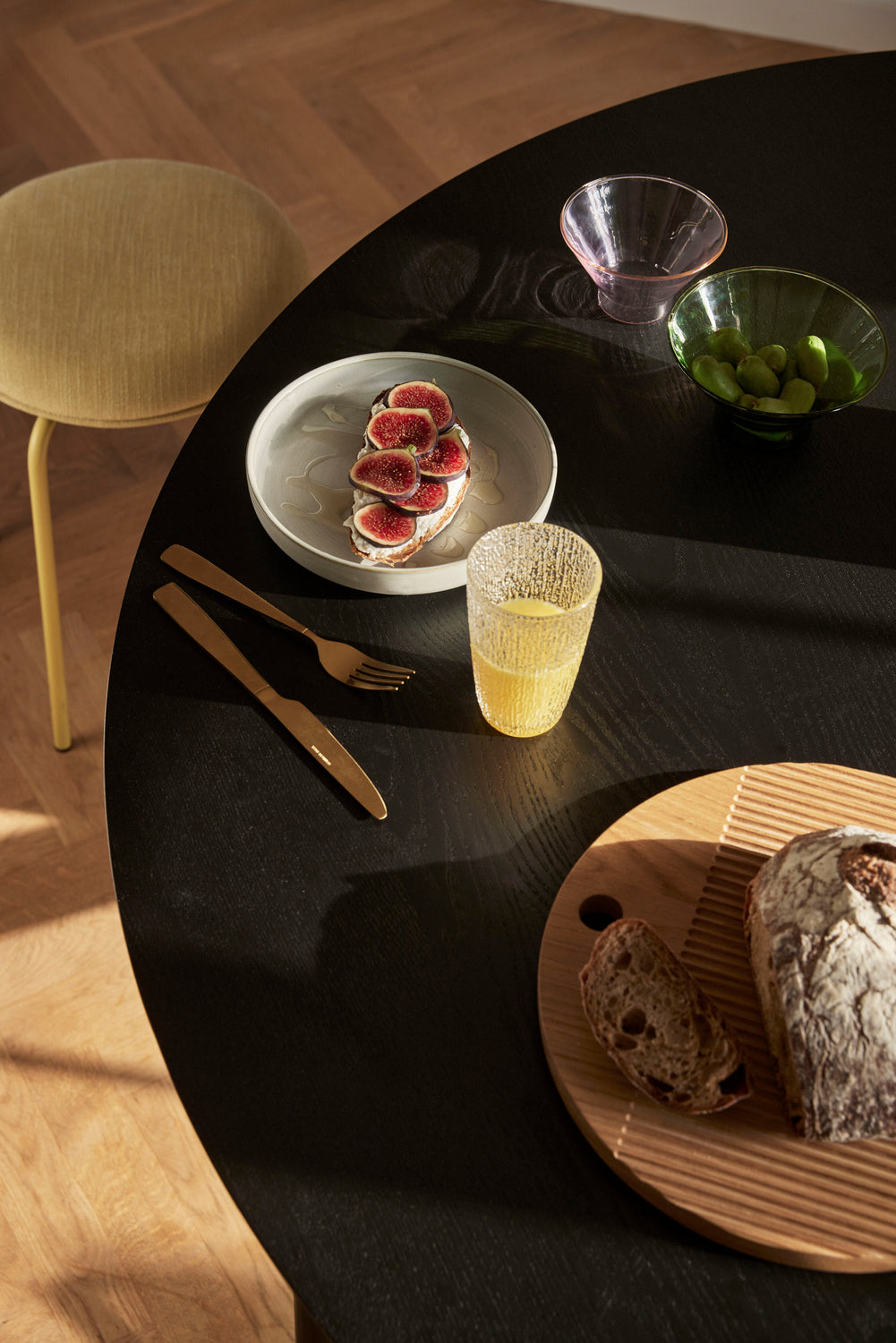 Monarch Schneidebretter rund, natur (2er-Set) – ø33xh2, ø40xh2cm