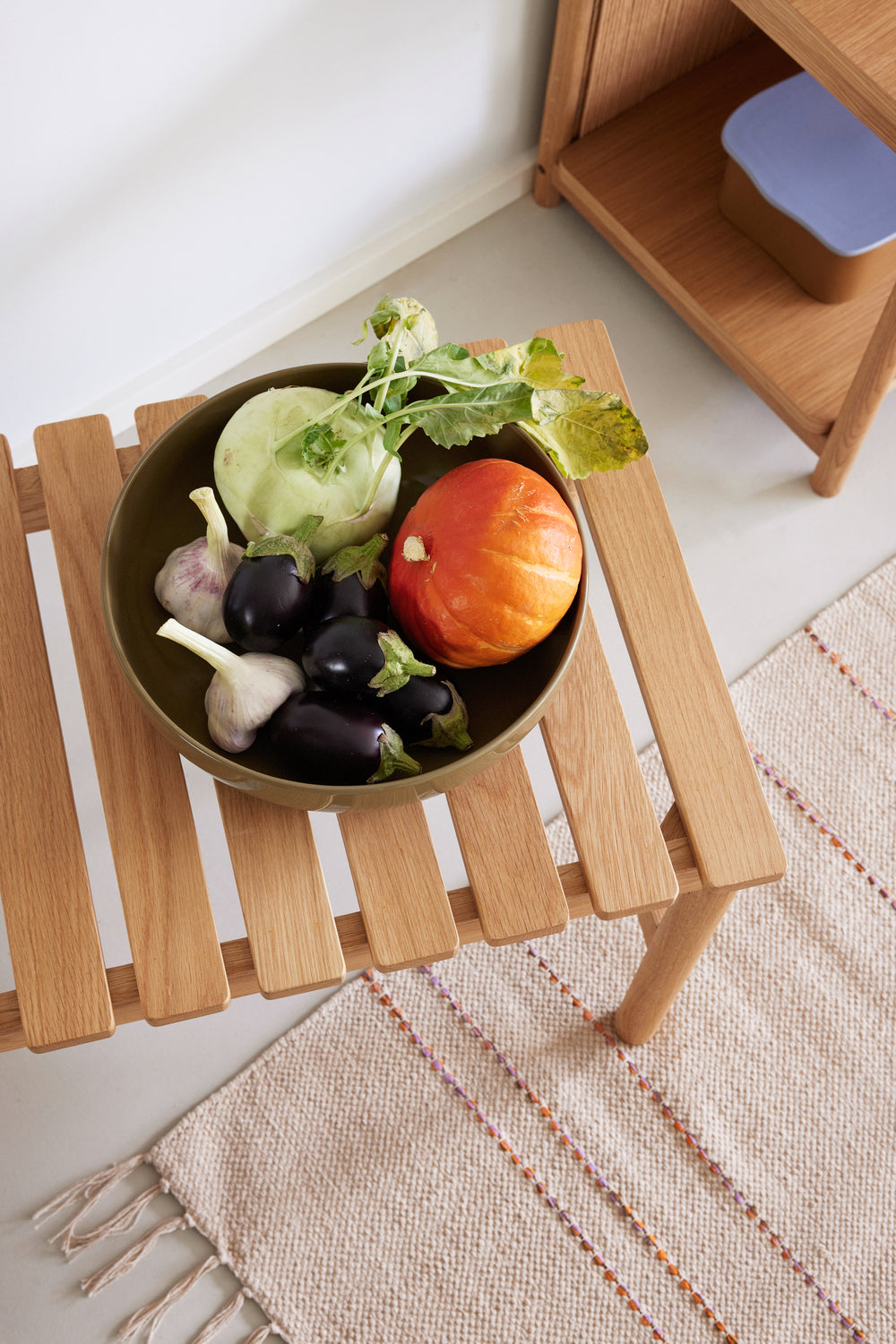 Reihenbank klein natur - 70x40xh45cm