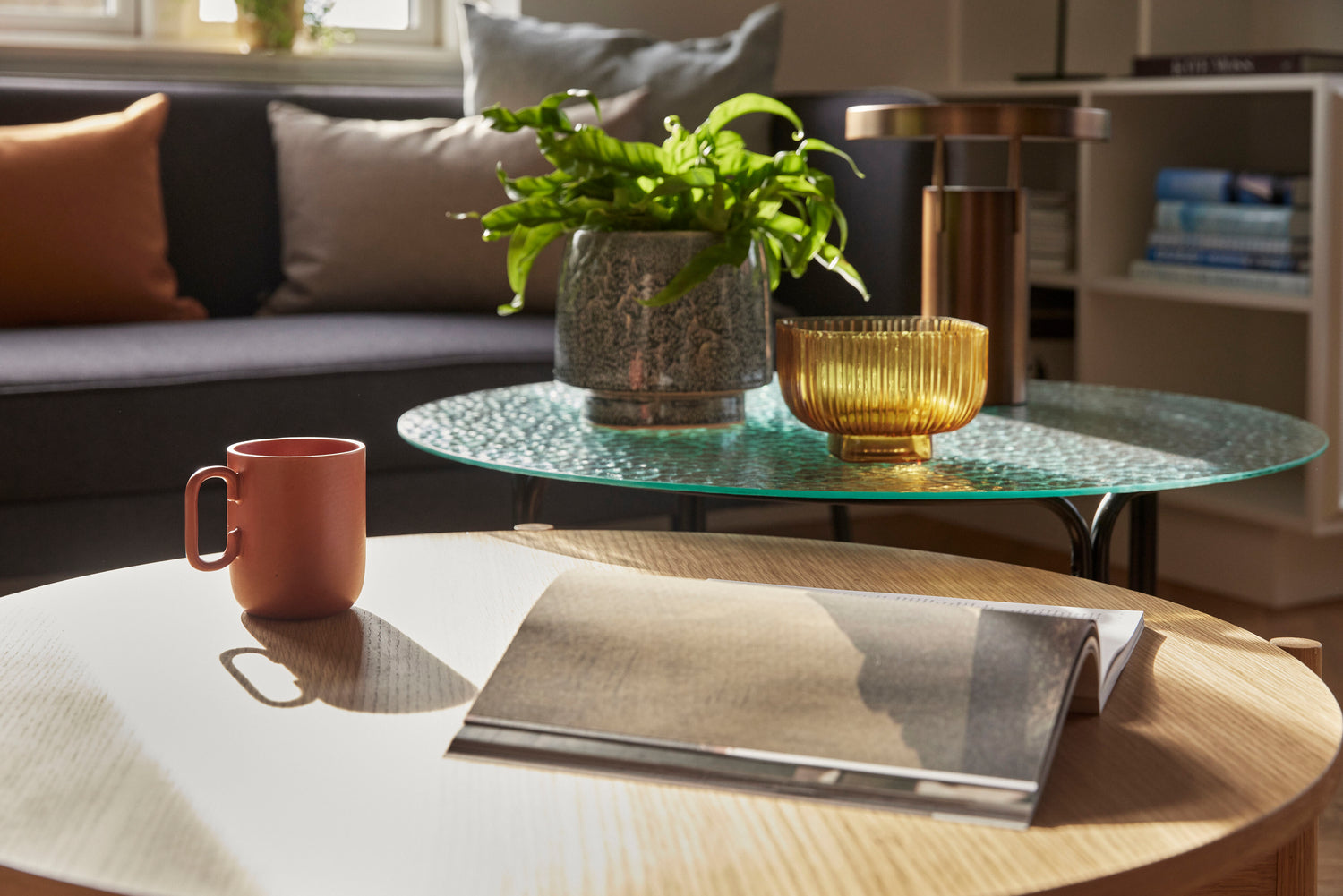 Heritage Couchtisch Natur – ø86xh40cm