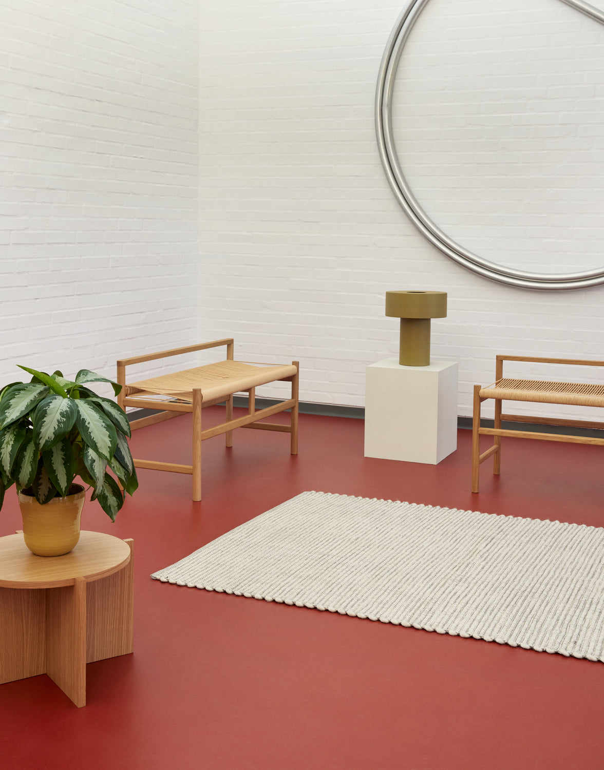 Heritage-Bank, groß, naturfarben – 100 x 41 x 55 cm