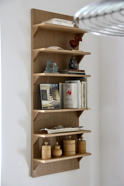 Straight Bookcase Natural - 40x14xh54cm