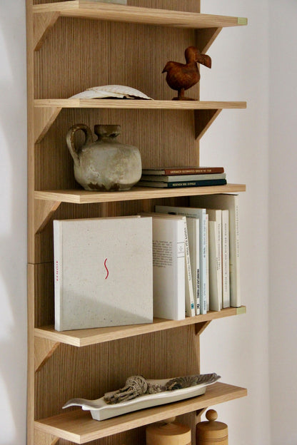 Straight Bookcase Natural - 40x14xh54cm