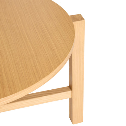 Four Couchtisch Natural (2er-Set) – ø68xh42cm, ø48xh55cm