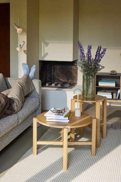 Four Couchtisch Natural (2er-Set) – ø68xh42cm, ø48xh55cm