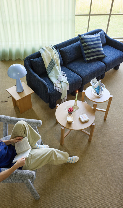 Four Couchtisch Natural (2er-Set) – ø68xh42cm, ø48xh55cm