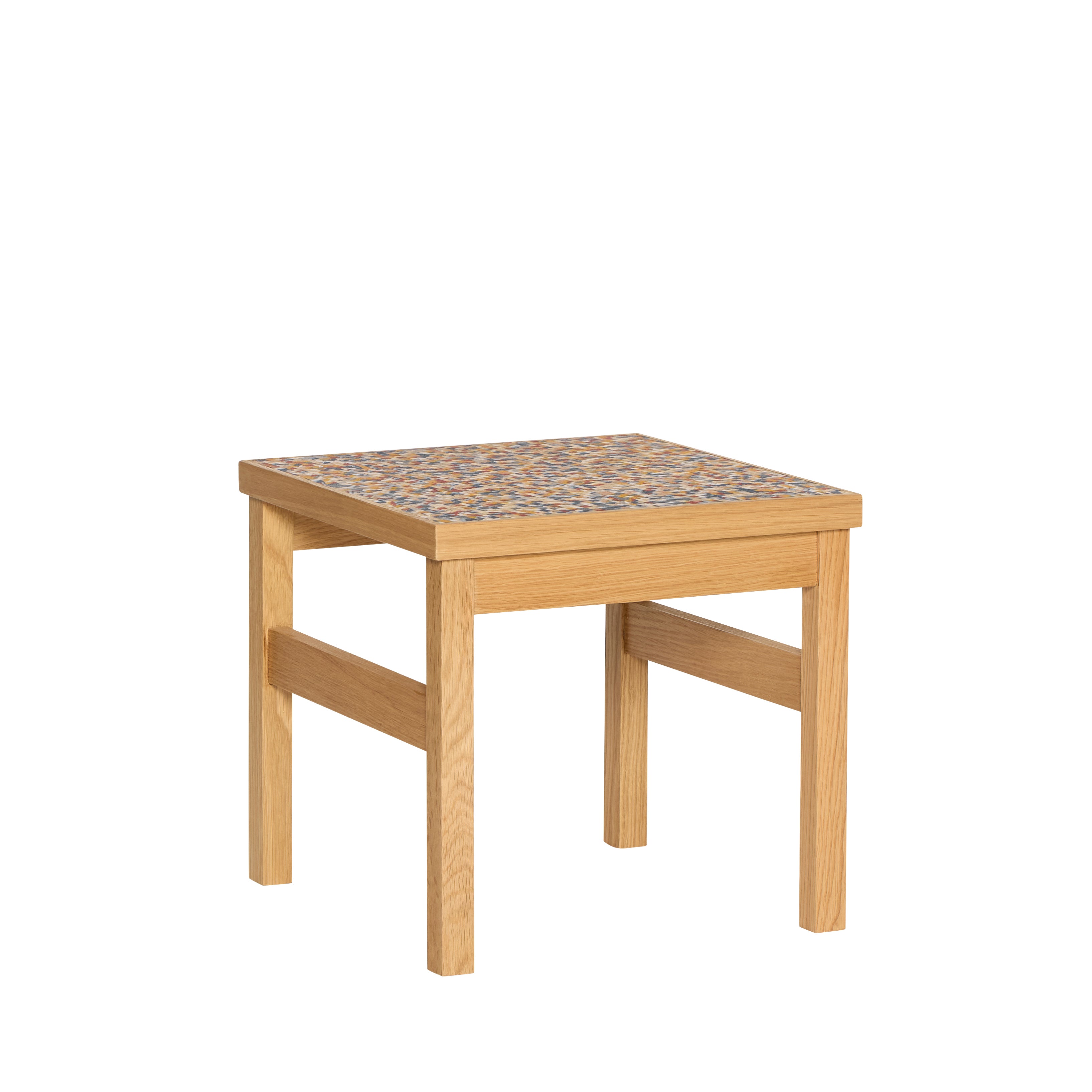 Konfetti-Beistelltisch, mehrfarbig – 40 x 40 x 38 cm