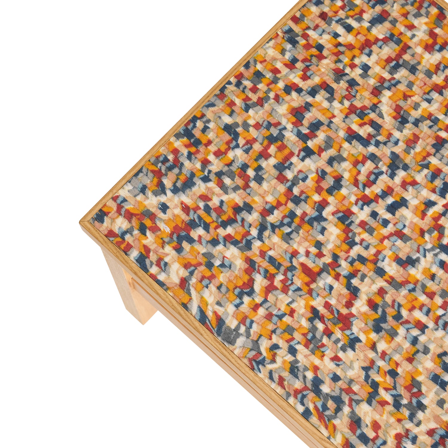 Konfetti-Beistelltisch, mehrfarbig – 40 x 40 x 38 cm