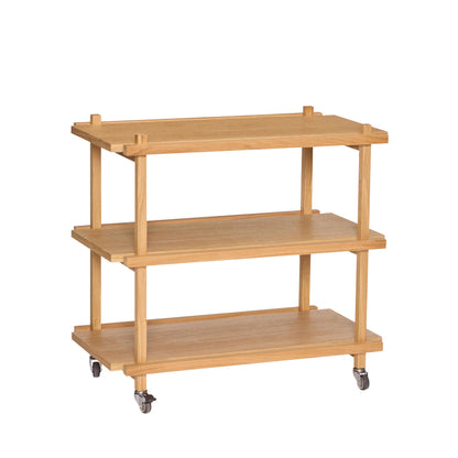 Buntstift-Rolltisch, Natur – 70 x 38 x 70 cm