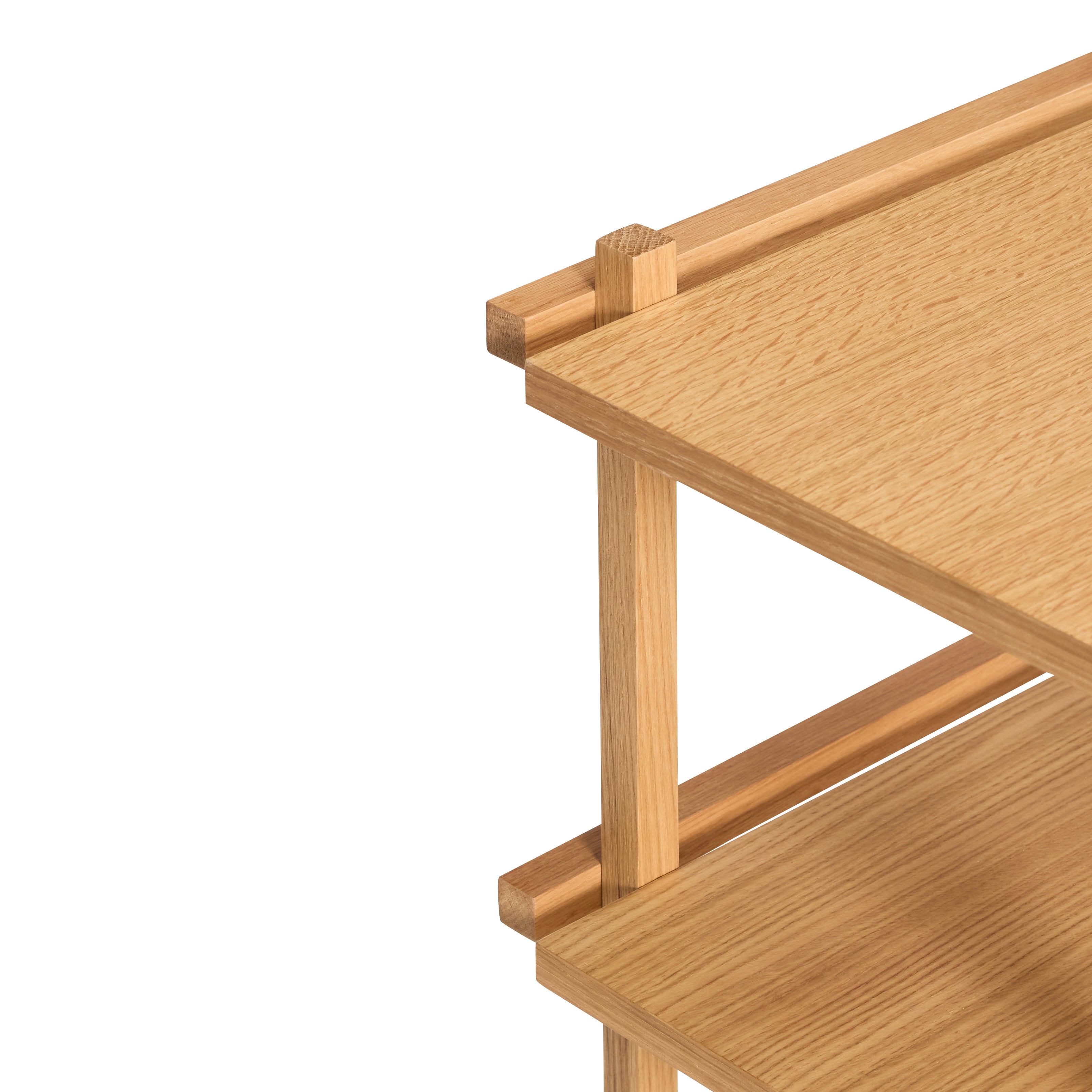 Buntstift-Rolltisch, Natur – 70 x 38 x 70 cm