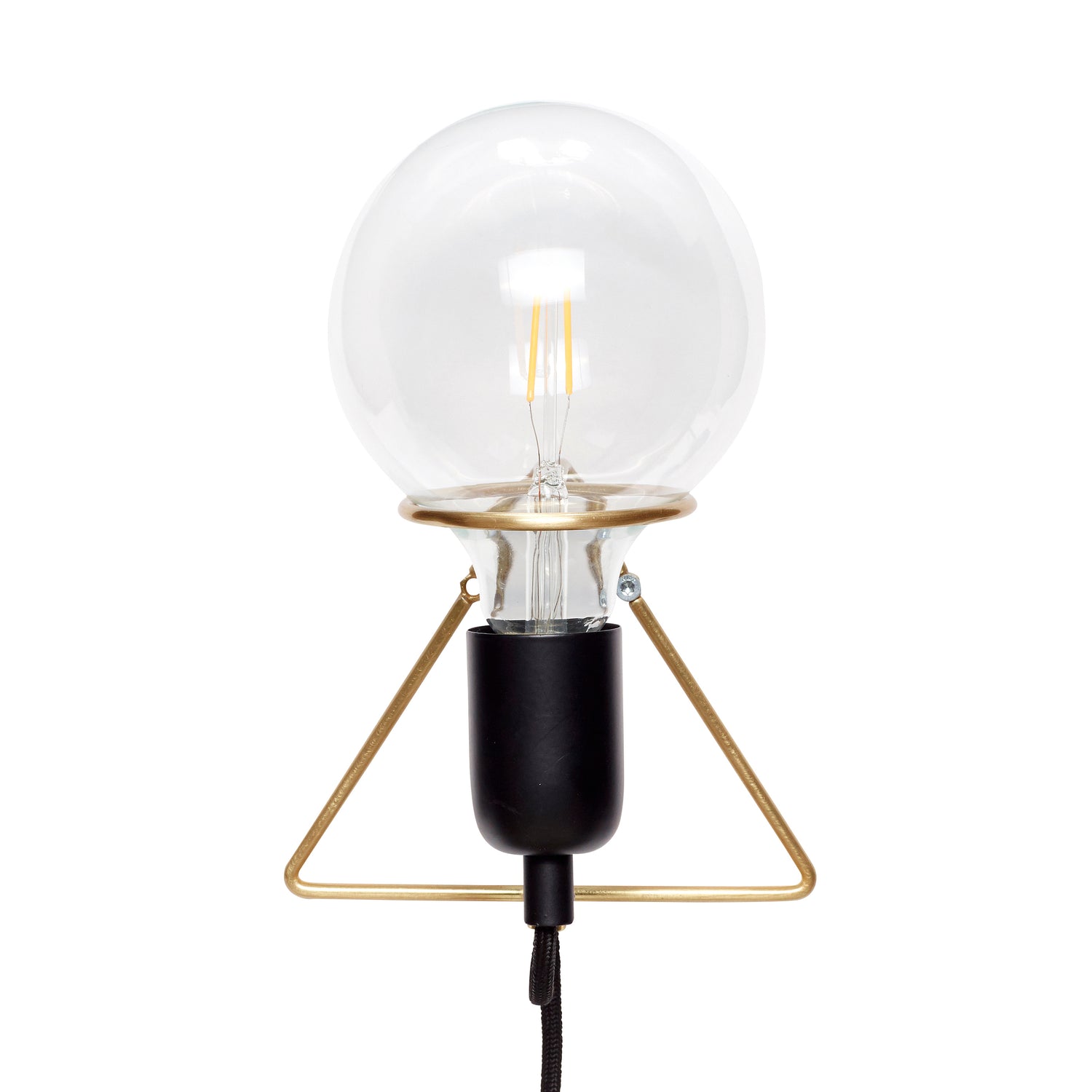 Eureka Wandlampe Messing Farbe/Schwarz - 14x15xh15cm, E27/40W