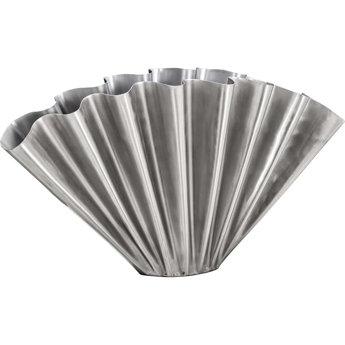 Vase, Hdflood, gebürstet Silber Finish