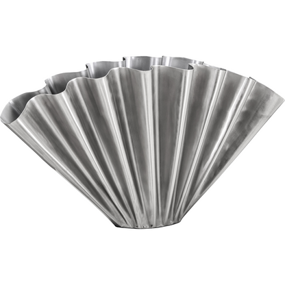 Vase, Hdflood, gebürstet Silber Finish