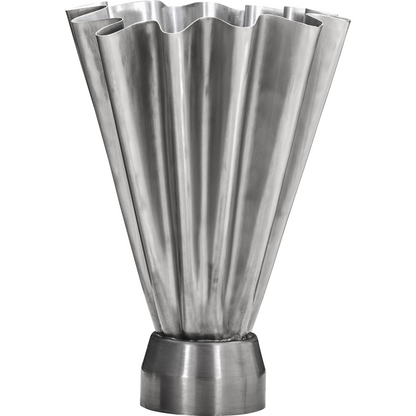 Vase, Hdflood, gebürstet Silber Finish