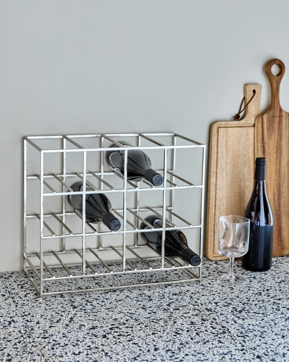 Bücherregal, HD12, Silber-Finish