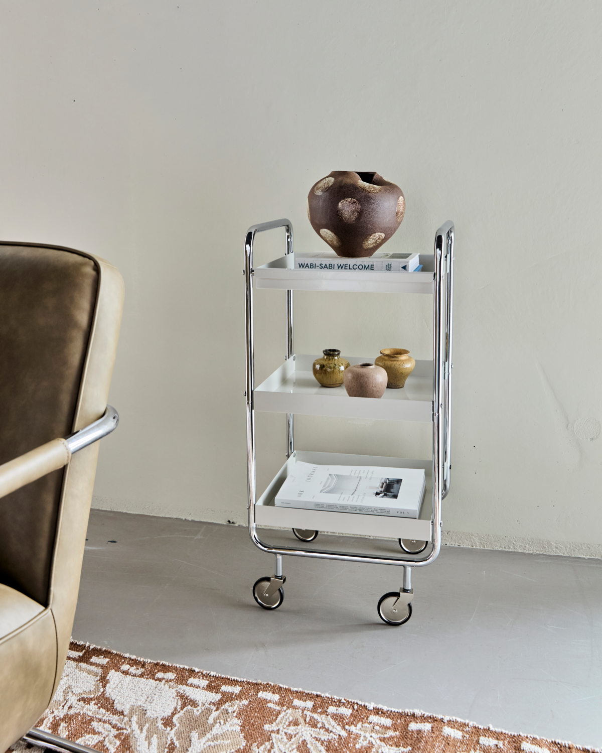 Trolley, HDRoll, Silber-Finish