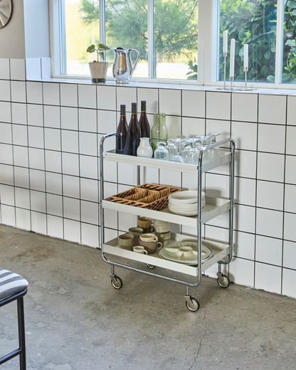 Trolley, HDRoll, groß, Silber-Finish