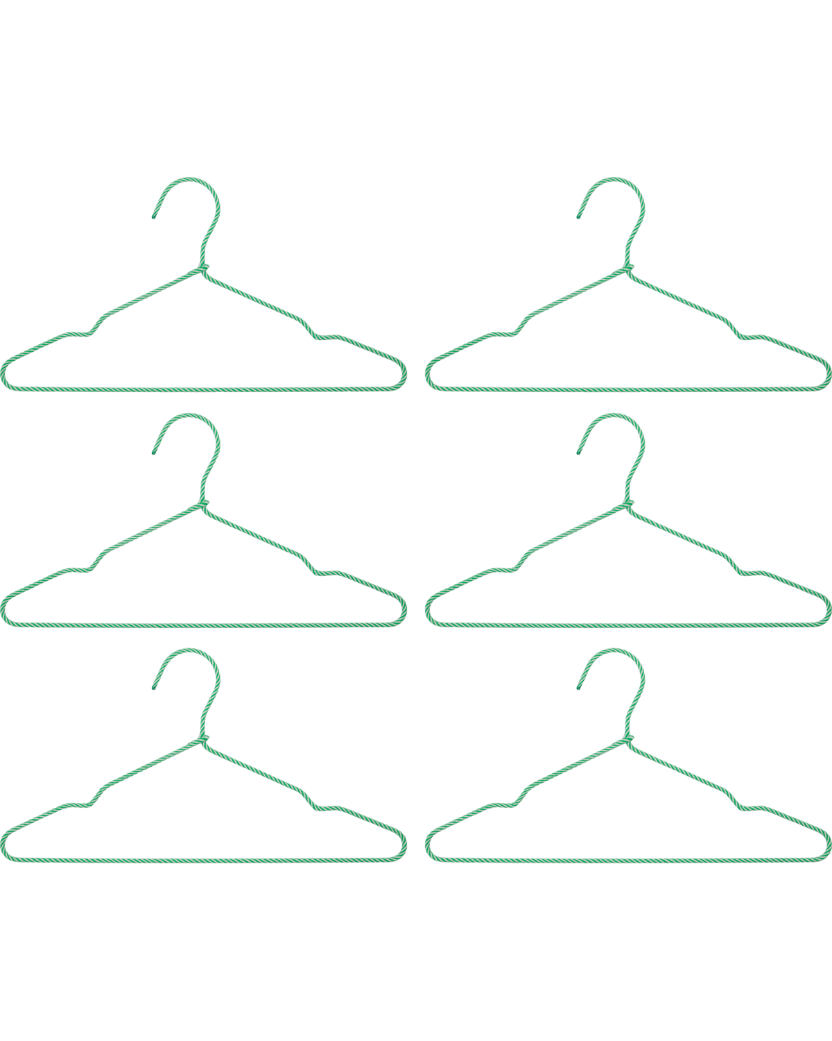 Kleiderbügel, HDWire, Grün