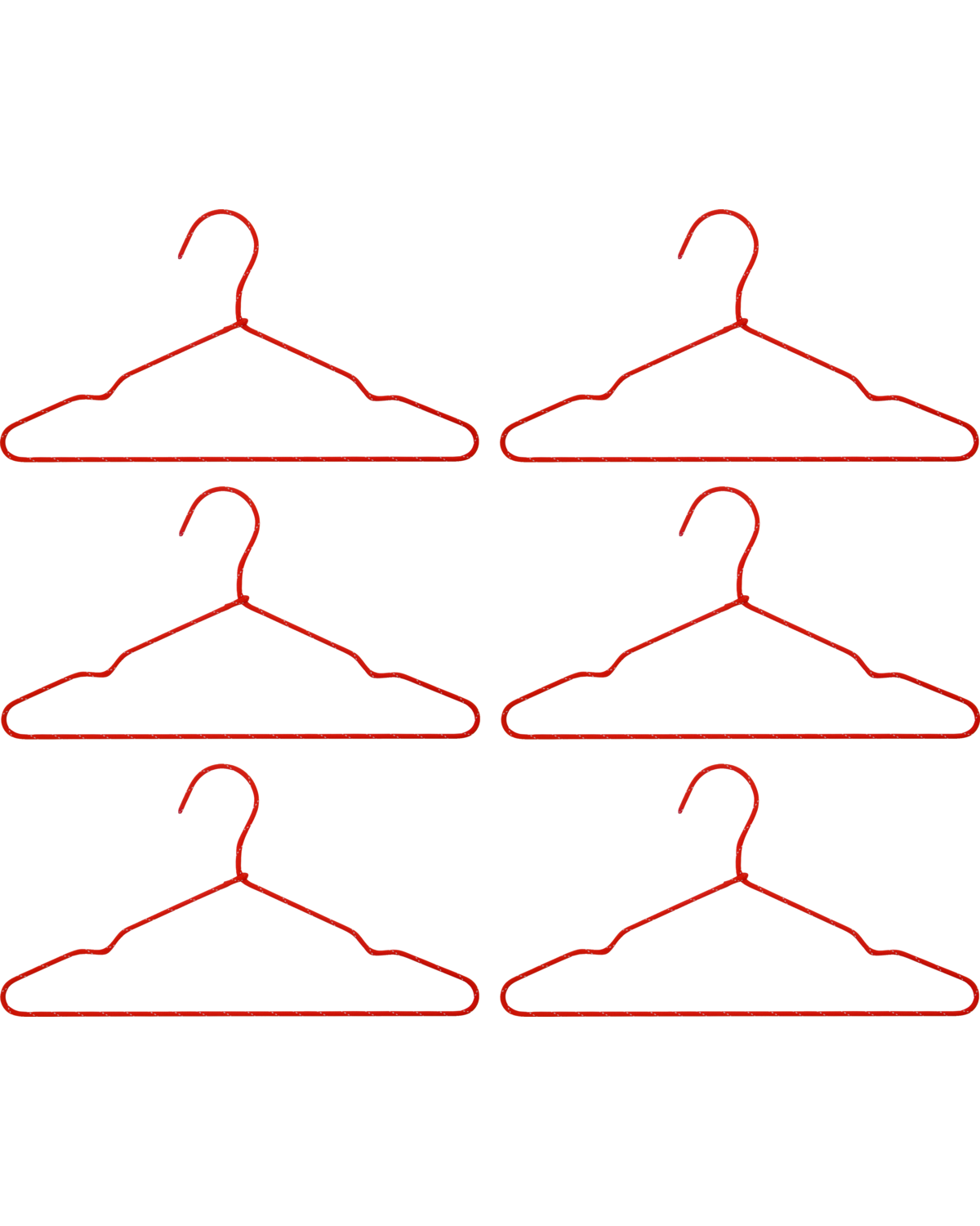 Kleiderbügel, HDWire, Rot