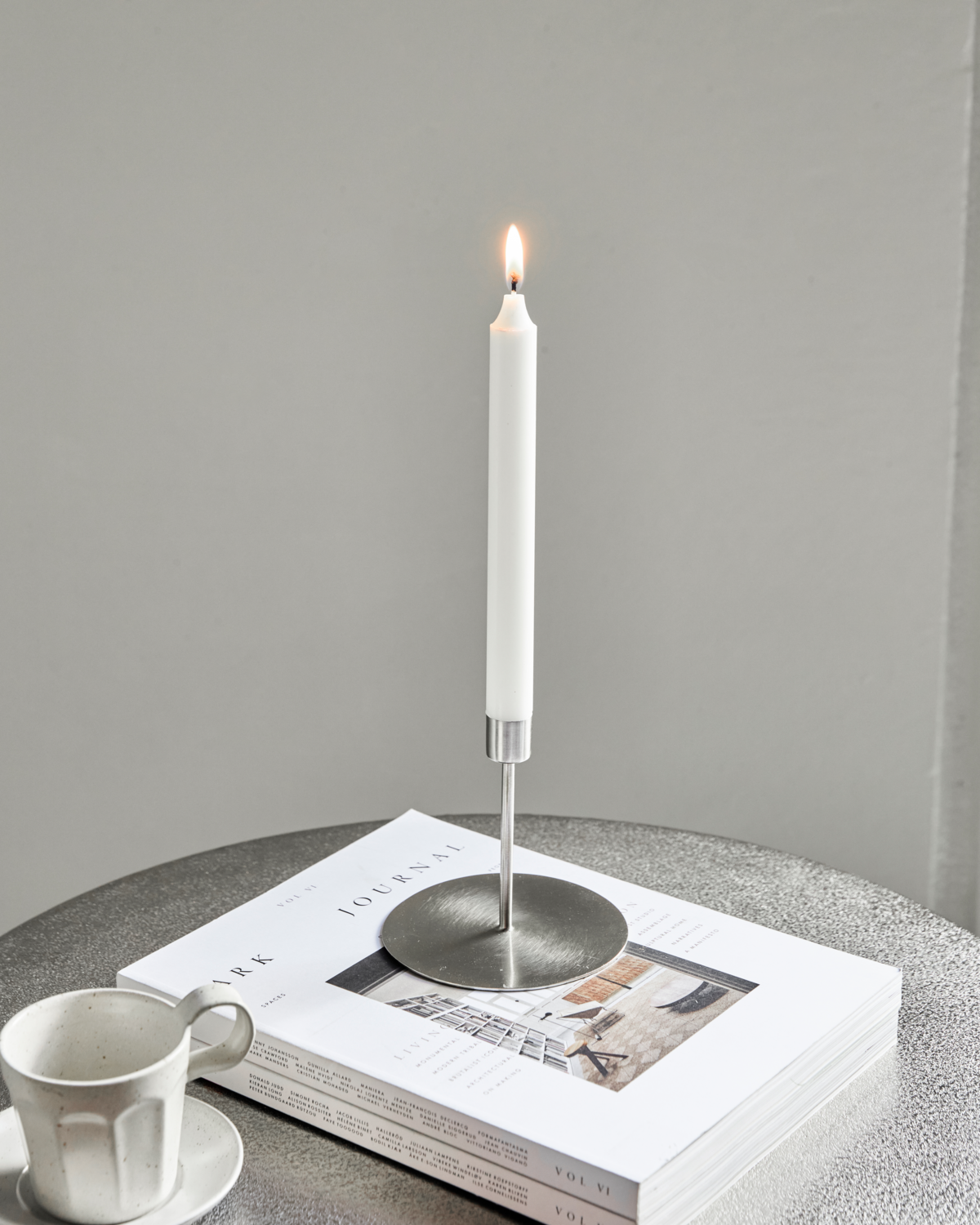 Kerzenständer, HDAnit, Silber-Finish