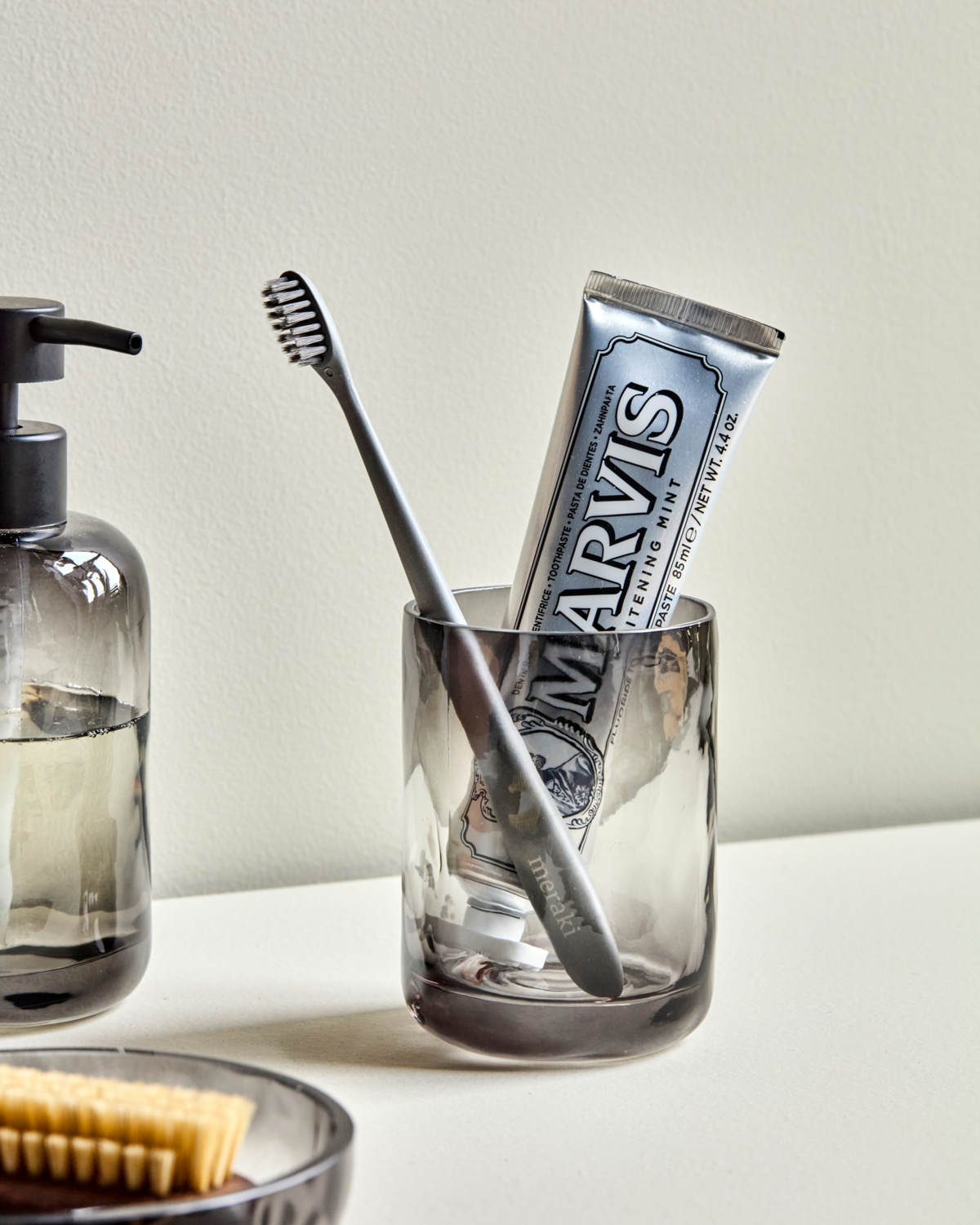 Zahnbürstenhalter, HDWah, Grau