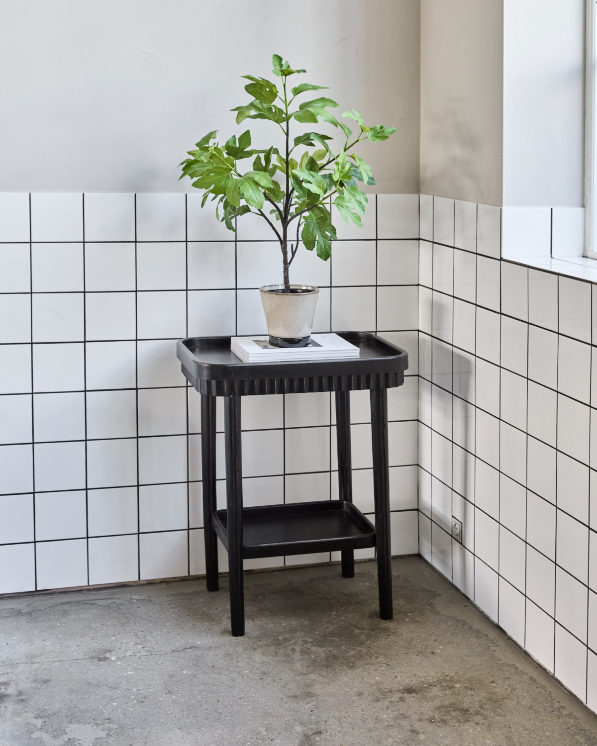 Beistelltisch, HDMesa, Schwarz