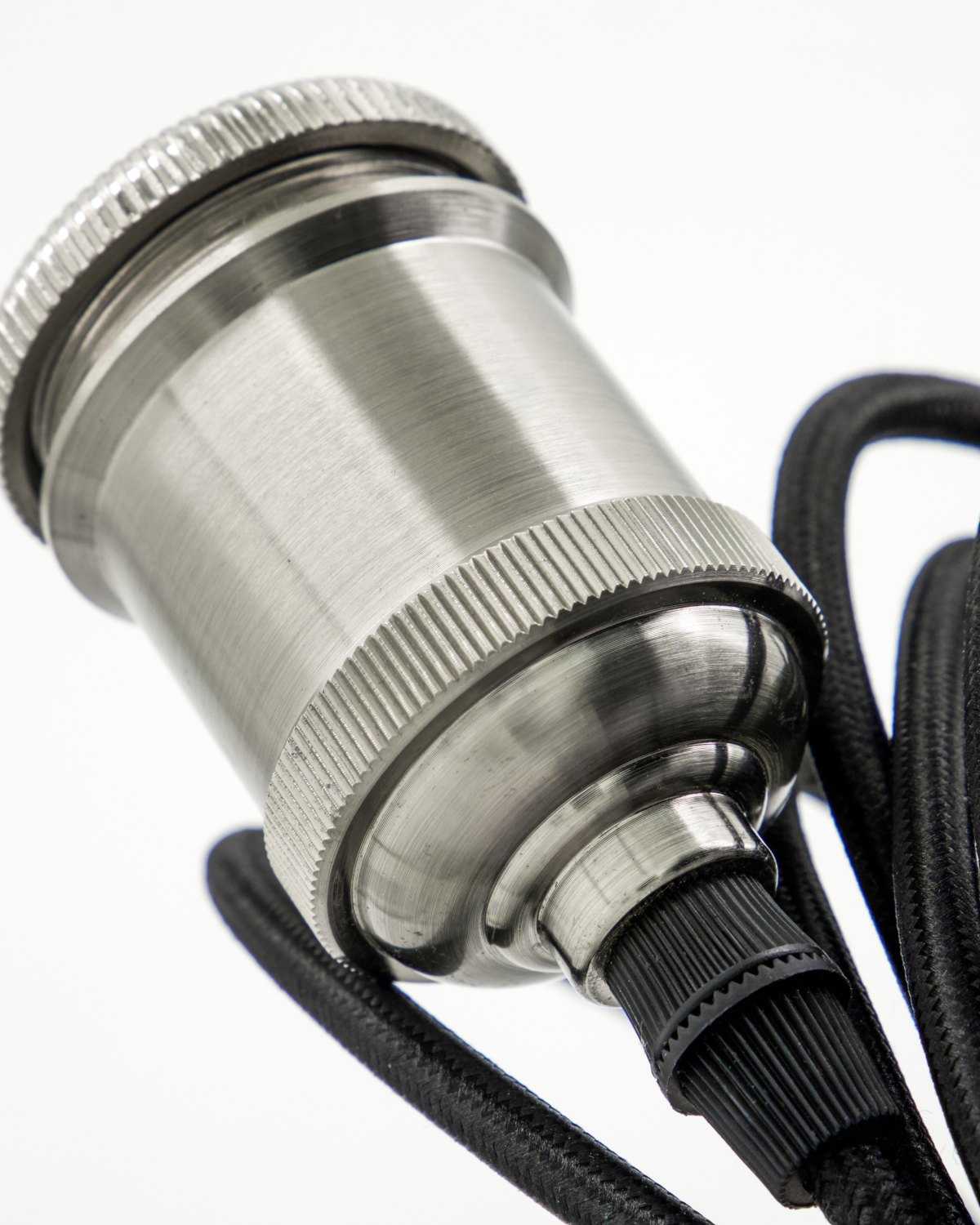 E27-Fassung, HDFly, Silber-Finish