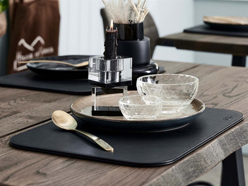 Handtuchschiff // schwarz pu - hart