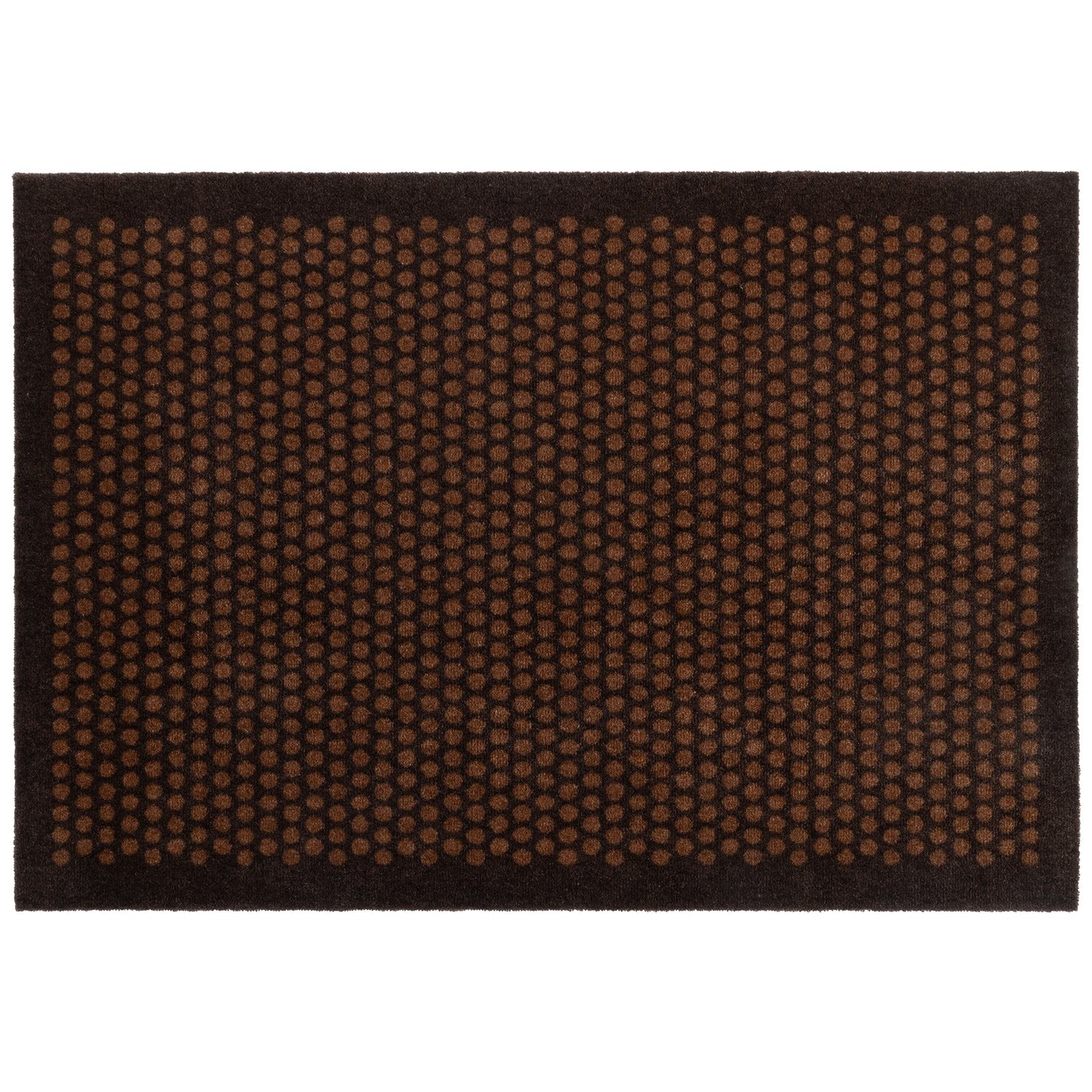 Nachrichten - Teppich/hatte 90 x 130 cm - Punkt/Cognac -Dark Brown