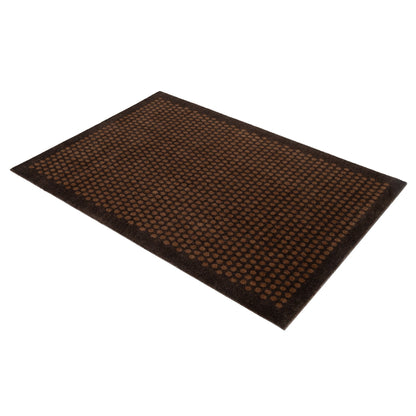 Nachrichten - Teppich/hatte 90 x 130 cm - Punkt/Cognac -Dark Brown