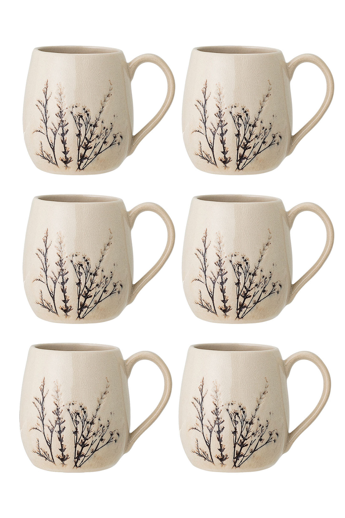 Bloomingville Bea Tassen, Multipak, Natur, Steinzeug