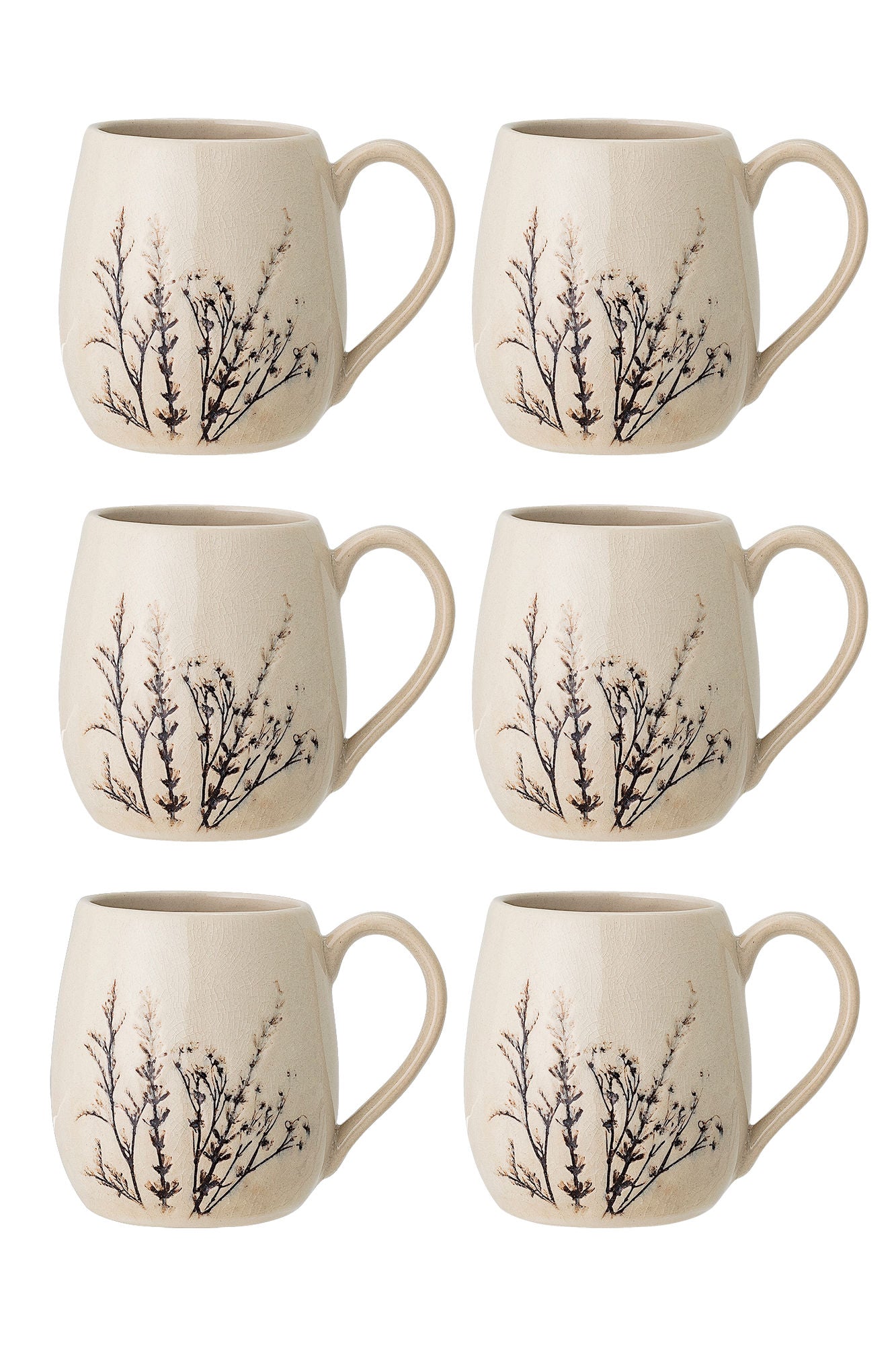 Bloomingville Bea Tassen, Multipak, Natur, Steinzeug