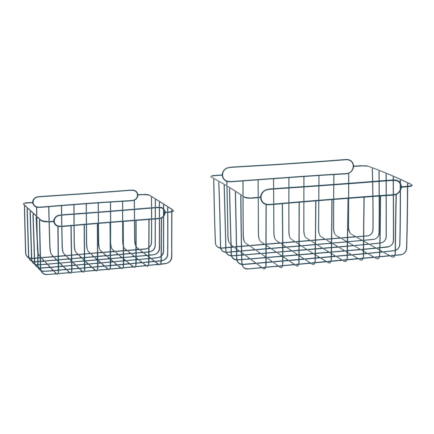 WiredUp -Kurve Blue (Set von 2) - 44x30xh22, 61x41xh28cm